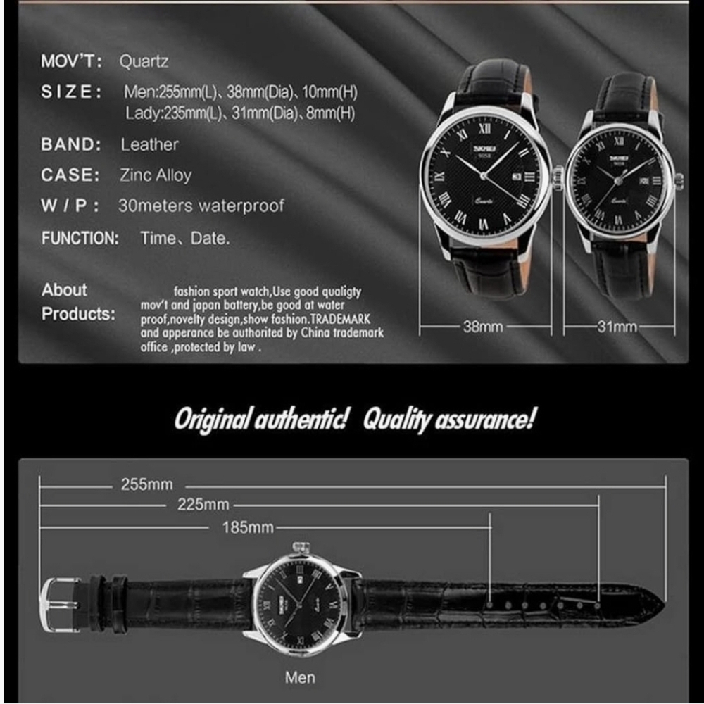 Skmei Black and Silver Men's Watch - Picture 4 of 7